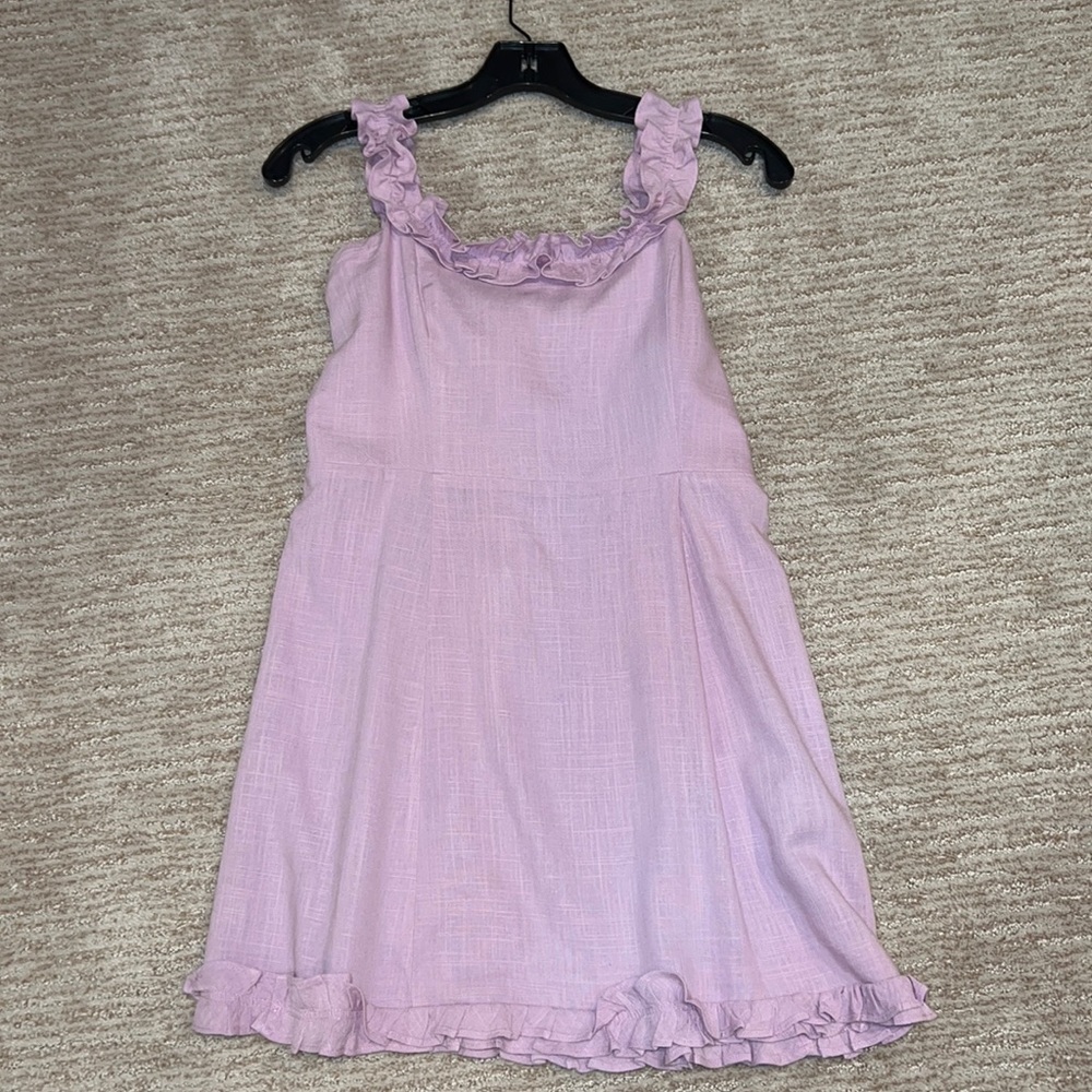 Light purple ruffled dress